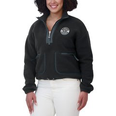 Vegas Golden Knights WEAR by Erin Andrews Women's Polar Fleece Half-Zip Jacket - Black - NHL 201429694