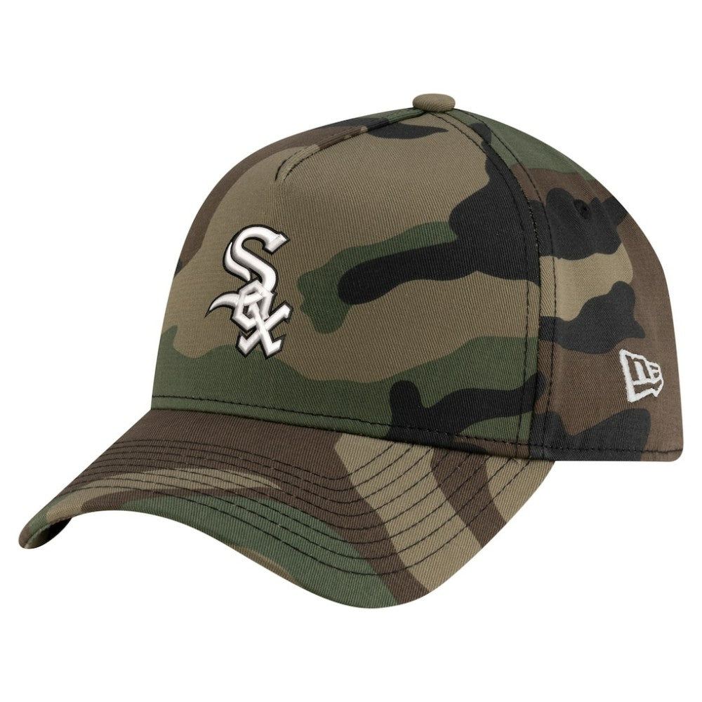 Chicago White Sox New Era Woodland Team Pop 9FORTY A-Frame Adjustable Hat - Camo - New Era on Sale