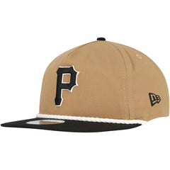 Pittsburgh Pirates New Era Golfer Snapback Hat - Khaki/Black - New Era Online