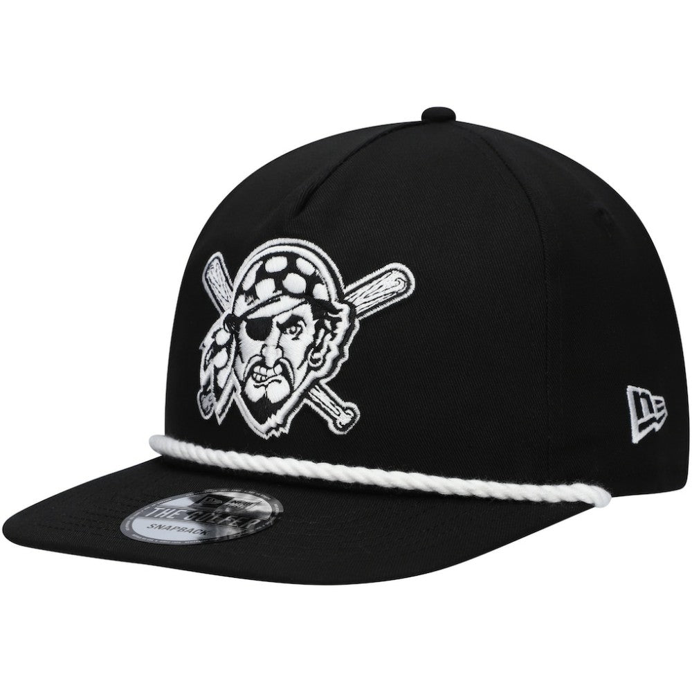 Pittsburgh Pirates New Era Golfer Snapback Hat - Black - New Era Discount