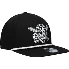 Pittsburgh Pirates New Era Golfer Snapback Hat - Black - New Era Discount