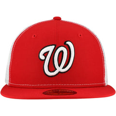 Washington Nationals New Era Team Color 59FIFTY Trucker Fitted Hat - Red - New Era Sale