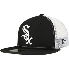Chicago White Sox New Era Team Color 59FIFTY Trucker Fitted Hat - Black - New Era Lifestyle