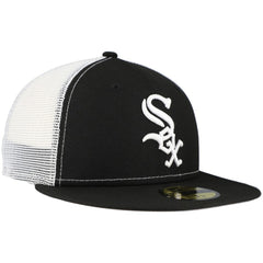 Chicago White Sox New Era Team Color 59FIFTY Trucker Fitted Hat - Black - New Era Lifestyle