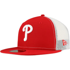 Philadelphia Phillies New Era Team Color 59FIFTY Trucker Fitted Hat - Red - New Era Online
