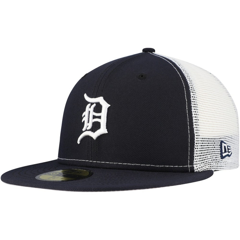 Detroit Tigers New Era Team Color 59FIFTY Trucker Fitted Hat - Navy - New Era Online