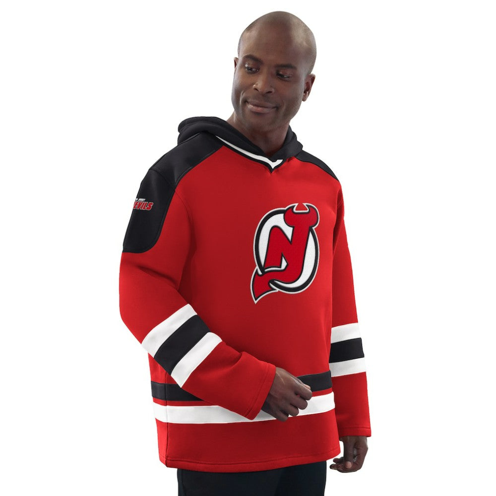 New Jersey Devils Starter Hockey Pullover Hoodie - Red/Black - NHL 201432141