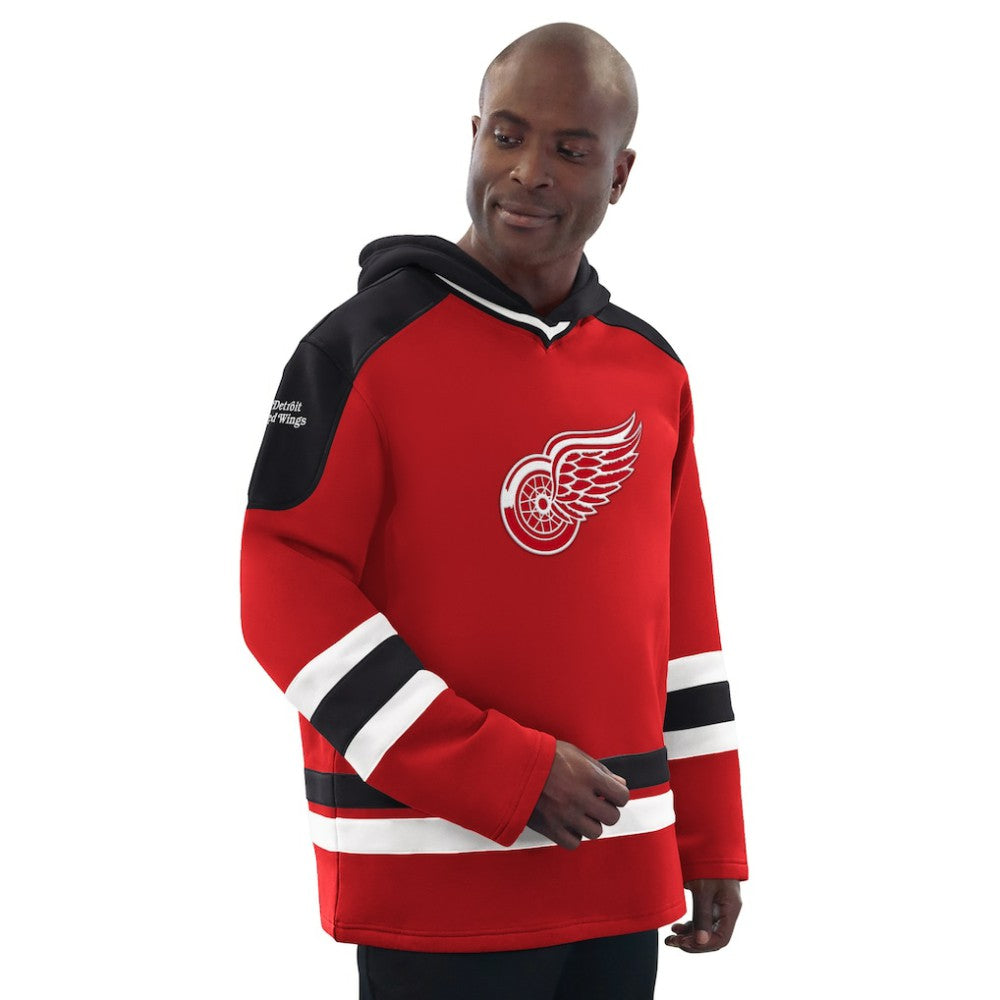 Detroit Red Wings Starter Hockey Pullover Hoodie - Red/Black - NHL 201432142