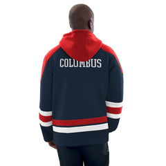 Columbus Blue Jackets Starter Hockey Pullover Hoodie - Navy/Red - NHL 201432143