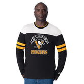 Pittsburgh Penguins Starter Blitz Durene Long Sleeve T-Shirt - Black - NHL 201432182