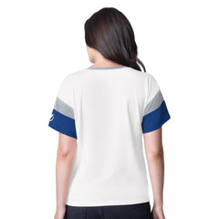 Tampa Bay Lightning G-III 4Her by Carl Banks Women's Rink Oversized Rhinestone V-Neck T-Shirt - White - NHL 201432664