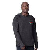 Minnesota Wild MSX by Michael Strahan Fast Track Raglan Long Sleeve Hoodie T-Shirt - Black - NHL 201432767