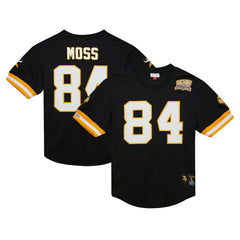 Mitchell & Ness Randy Moss Minnesota Vikings Retired Player Name & Number Mesh Top Black