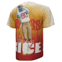 Mitchell & Ness Jerry Rice San Francisco 49ers Burst Retired Player T-Shirt Gray