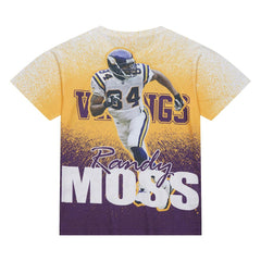 Mitchell & Ness Randy Moss Minnesota Vikings Burst Retired Player T-Shirt Gray