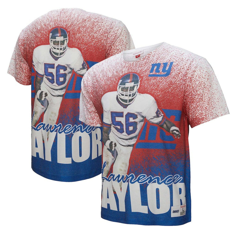 Mitchell & Ness Lawrence Taylor New York Giants Burst Retired Player T-Shirt Gray