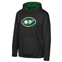 New York Jets Youth Prime Pullover Hoodie Black