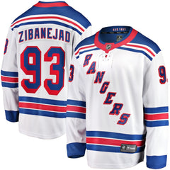 Mika Zibanejad New York Rangers Fanatics Away Premier Breakaway Player Jersey - White - NHL 201434977