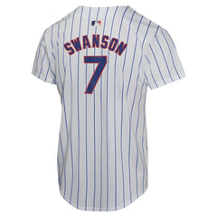 Dansby Swanson Chicago Cubs Nike Youth Home Game Player Jersey - White - Nike Sale