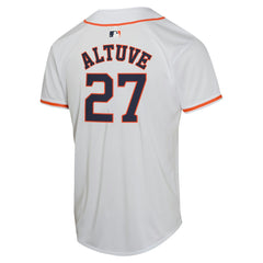 Jose Altuve Houston Astros Nike Youth Home Game Player Jersey - White - Nike Lifestyle