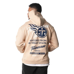 Tennessee Titans The Wild Collective Unisex Fleece Pullover Hoodie Cream