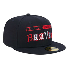 Atlanta Braves New Era Ransom 59FIFTY Fitted Hat - Navy - New Era on Sale