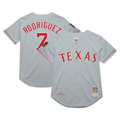 Ivan RodriguezTexas Rangers Mitchell & Ness 1994 Cooperstown Collection Authentic Dark Jersey - Gray - Mitchell & Ness Online