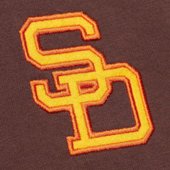 Tony Gwynn San Diego Padres Mitchell & Ness Cooperstown Collection Heavyweight Premium Player Vintage Logo T-Shirt - Brown - Mitchell & Ness on Sale