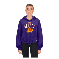 Phoenix Suns Women's 2024/25 City Edition Cropped Pullover Hoodie Purple | New Era US