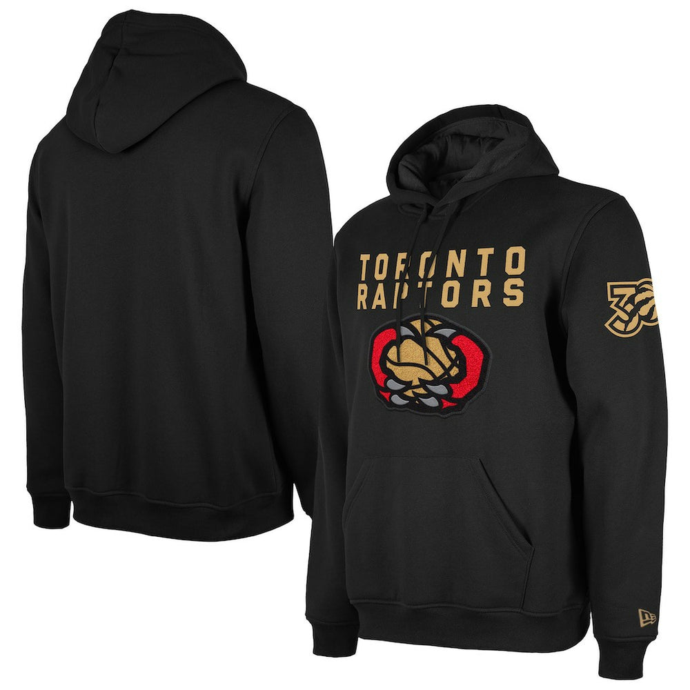 Toronto Raptors 2024/25 City Edition Chenille Heavyweight Pullover Hoodie Black | New Era online
