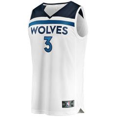Jaden McDaniels Minnesota Timberwolves Fast Break Replica Player Jersey Association Edition White | Fanatics