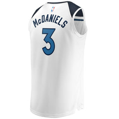 Jaden McDaniels Minnesota Timberwolves Fast Break Replica Player Jersey Association Edition White | Fanatics