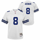 Mitchell & Ness Troy Aikman Dallas Cowboys Youth 1992 Legacy Jersey White