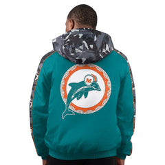 Miami Dolphins Starter Thursday Night Gridiron Full-Zip Hoodie Jacket Aqua