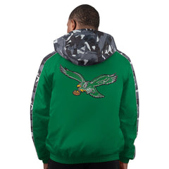 Philadelphia Eagles Starter Thursday Night Gridiron Full-Zip Hoodie Jacket Kelly Green