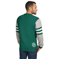New York Jets Tommy Hilfiger Acrylic Crewneck Pullover Sweater Green/Heather Gray