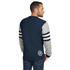 Tennessee Titans Tommy Hilfiger Acrylic Crewneck Pullover Sweater Navy/Heather Gray