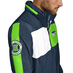 Seattle Seahawks Tommy Hilfiger Gael Lightweight Half-Zip Pullover Hoodie Jacket College Navy