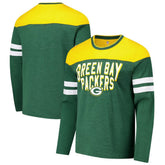 Green Bay Packers G-III Sports by Carl Banks Adaptive Hail Mary Long Sleeve T-Shirt Green/Gold