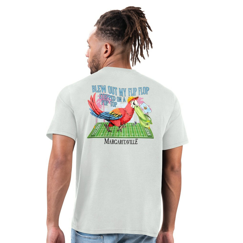 Minnesota Vikings Margaritaville Flip Flop T-Shirt Gray