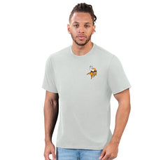 Minnesota Vikings Margaritaville Flip Flop T-Shirt Gray