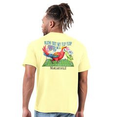 New Orleans Saints Margaritaville Flip Flop T-Shirt Gold