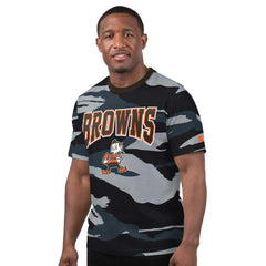 Cleveland Browns Starter Thursday Night Gridiron Classics Vintage Logo T-Shirt Camo/Gray