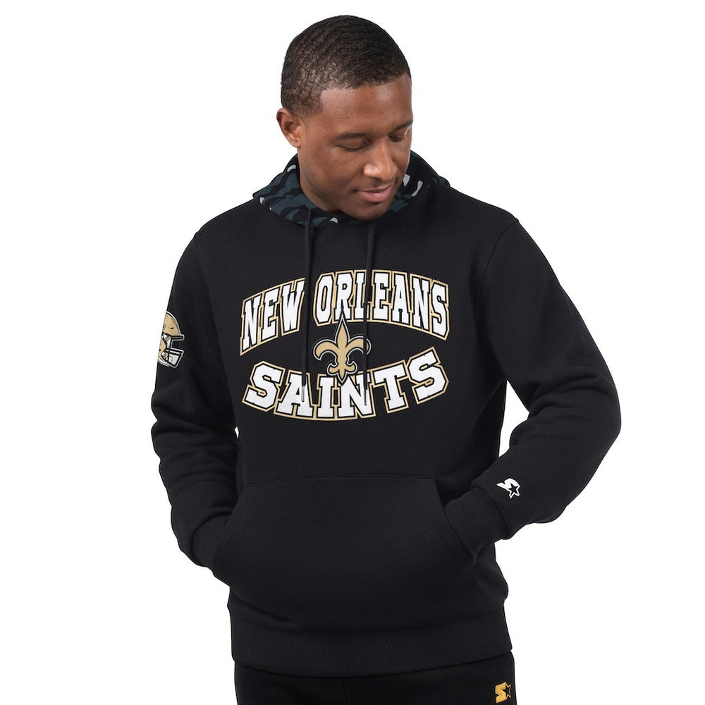 New Orleans Saints Starter Thursday Night Gridiron Pullover Hoodie Black
