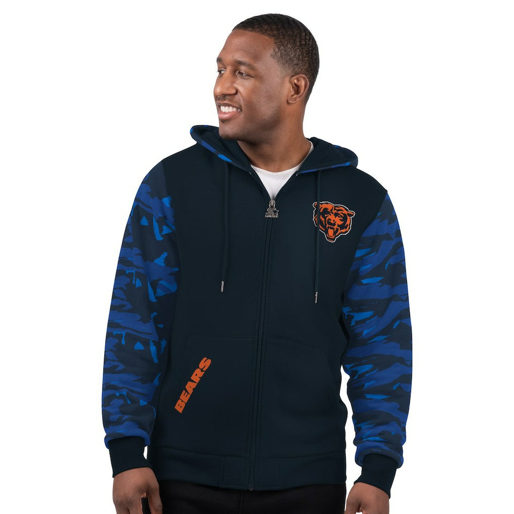 Chicago Bears Starter Thursday Night Gridiron Full-Zip Hoodie Navy