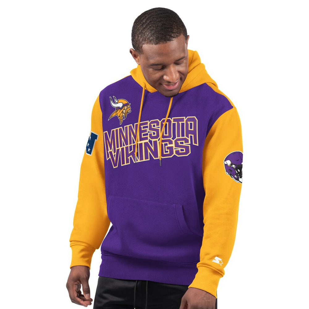 Minnesota Vikings Starter Extreme Pullover Hoodie Purple