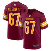 Nike Nick Allegretti Washington Commanders Game Jersey Burgundy