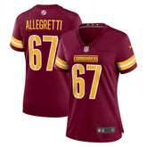 Nike Nick Allegretti Washington Commanders Women's Game Jersey Burgundy