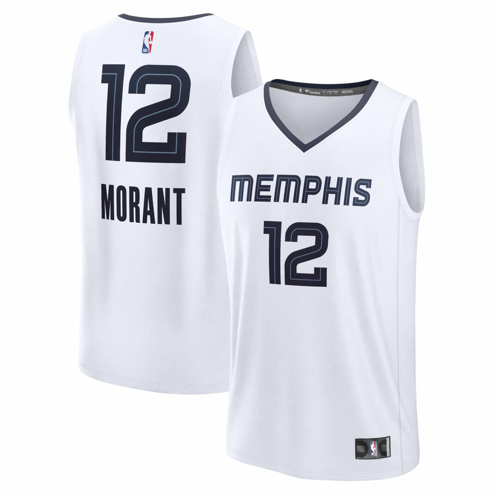 Ja Morant Memphis Grizzlies Fast Break Replica Player Jersey Association Edition White | Fanatics online