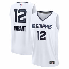 Ja Morant Memphis Grizzlies Fast Break Replica Player Jersey Association Edition White | Fanatics online